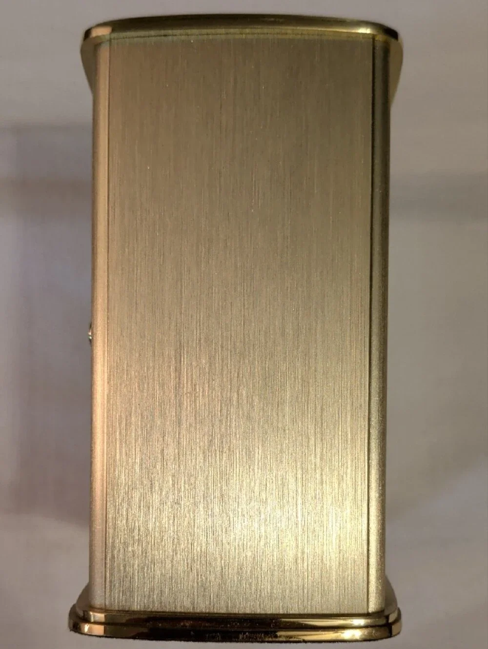Tiffany & Co. Gold Frame Clock with White Dial